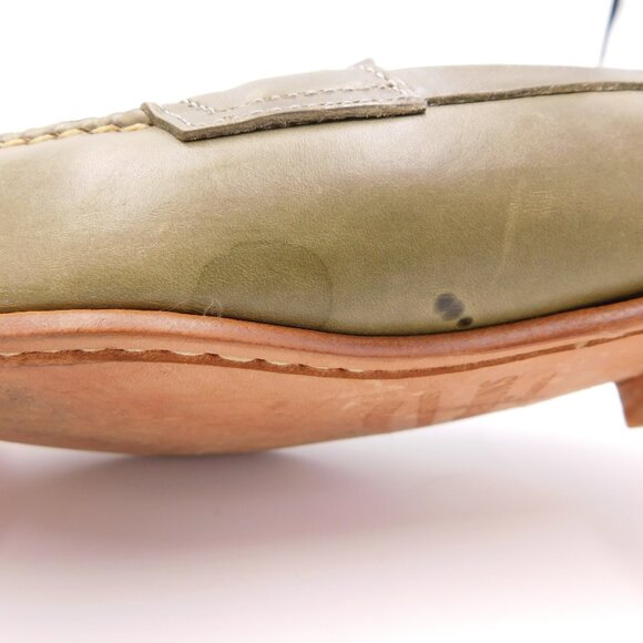 G.H. Bass Weejuns Penny Loafers | Olive Green | Academia | GUC | 10 D Wide main image 4